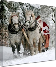 Vászonkép 20x20 Csillag Mikulás