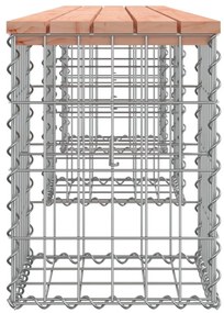 tömör duglászfenyő gabion kerti pad 203x31x42 cm