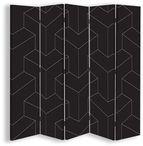 Gario Paraván Geometrikus formák Méret: 180 x 170 cm, Kivitelezés: Forgó paraván 360°