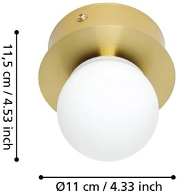 Eglo 900658 - LED Fürdőszobai mennyezeti lámpa MOSIANO LED/3,3W/230V IP44 arany
