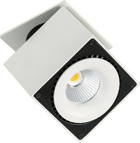 Italux modern LED süllyesztett mennyezeti lámpa sevilla fehér fekete itxsl7562/28w 3000k