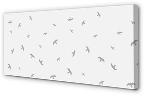 Canvas képek szürke madarak 125x50 cm