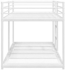 fehér acél emeletes ágy matrac nélkül 90 x 190 cm