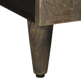 világosszürke tömör mangófa TV-szekrény 105x33,5x46 cm