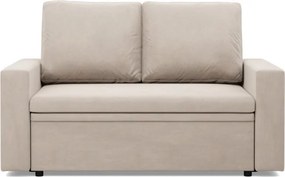 Zeus kanapé, bársony, hab töltet, egyenes kartámasz, bézs