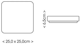 Ecolite W3094-12W/BI-LED Fürdőszobai mennyezeti lámpa LUKY LED/12W/230V IP44 fehér