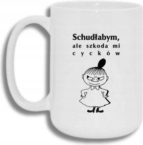 Bögre Fehér Nagy 440ml Ajándék Vicces Fogyókúra