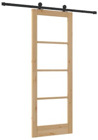 Csúszóajtó ORKDAL Barna 78 x 211 cm Fa és fém