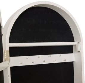 Atmosphera - LEXY álló tükör ékszertartóval 158x38 cm fehér