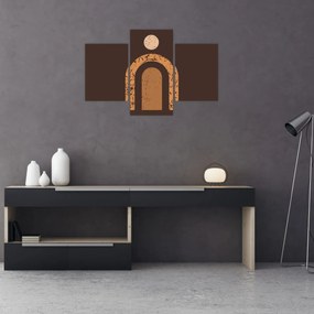 Kép - Narancssárga ívek N⁰3 (90x60 cm)