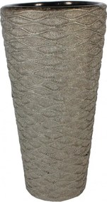 Magas bordázott grafit kerámia váza