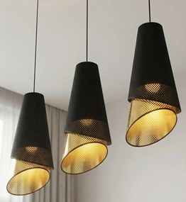 Emibig modern függeszték moda fekete arany emi1617/3
