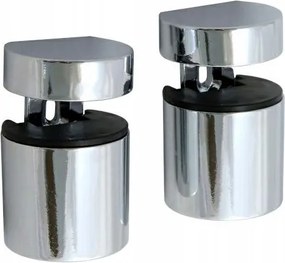 Állítható üvegpolc tartó Króm Basket x2