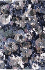Demeter virágmintás modern szőnyeg kék 280 x 360 cm