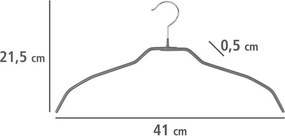 Fém vállfa szett 20 db-os Alessia – Wenko
