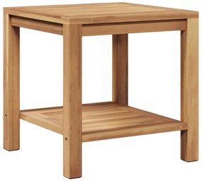 vidaXL Dohányzóasztal Barna 45 x 45 x 45 cm Tömör tíkfa