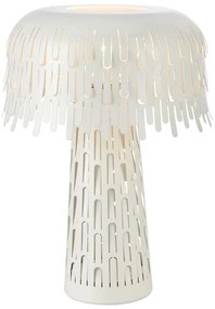 Fehér asztali lámpa fém búrával (magasság 38 cm) Verbera – Markslöjd