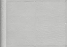 vidaXL világosszürke 100% oxford poliészter erkélyparaván 75 x 300 cm
