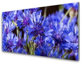 Fali üvegkép Virág növény természet 120x60cm
