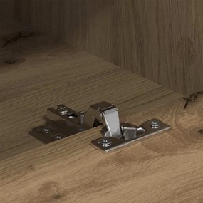 TV szekrény kézműves tölgy 150 x 30 x 44,5 cm Műszaki fa és vas