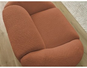 Narancssárga buklé fotel Tina – Bobochic Paris