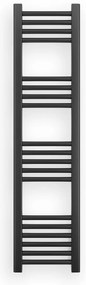 Törölközőszárító radiátor 30 x 120 cm - Nero Italia (szürke) (im)