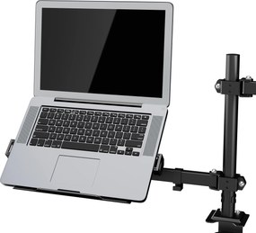Monitor- és laptopállvány 2 az 1-ben fekete: MARK