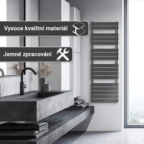 AQUAMARIN Fürdőszoba radiátor 160 x 60 cm antracit