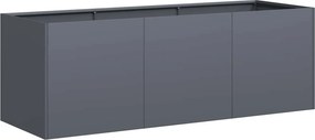 vidaXL antracit színű, hidegen hengerelt acél virágláda 120 x 40 x 40 cm