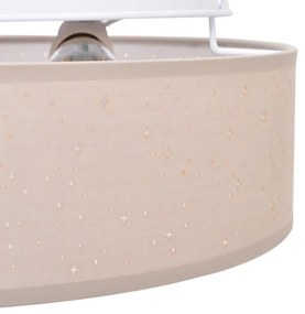 Mennyezeti Lámpák Csillagos Lámpaernyővel Taupe Ø 30 cm Szövet E27