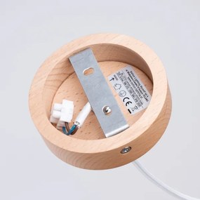 Sollux SL.1319 - Csillár zsinóron JAGA 1xE27/15W/230V átm. 30 cm fehér