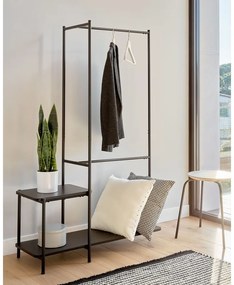 Galatia fekete fém előszoba bútor - Kave Home