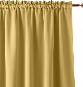 Aura Szalagos Kész Függöny 140x250 Mustár