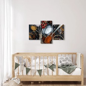 Egy kanál képe fűszerekkel (90x60 cm)
