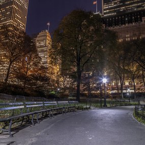 Poszter 40x40cm Esti kilátás a New York-i Central Parkra 4, Assaf Frank