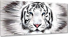 Vászonkép 115x55 Tigrisfej Állat