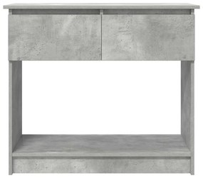 betonszürke konzolasztal fiókokkal 85,5x38,5x74,5 cm