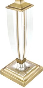 LAURA ASHLEY 3553066-Q CARSON Kristály Asztali lámpa Antik sárgaréz, Fehér B22 IP20