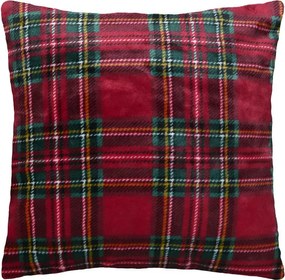 Karácsonyi Párna Skót Kockás 45X45 CM Poliészter Cipzáras
