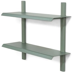 Zöldesszürke többszintes fém fali polc 60 cm Hola – Spinder Design