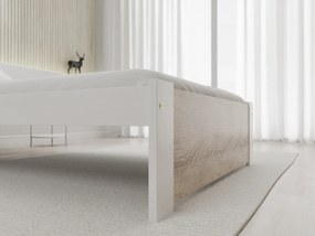 Ágy IKAROS 90 x 200 cm, fehér/som tölgy Matrac: SOMMERA 18 cm matraccal, Ágyrács: Ágyrács nélkül