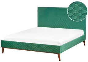 Franciaágy 160 cm BARON (ágyráccsal) (zöld). 1007167