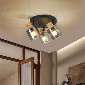 Brilagi - HYGGE 3xE14/15W/230V spotlámpa fekete/füstszínű