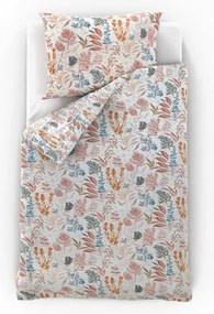 Kvalitex Szatén ágynemű Luxury Collection Korall kert, 140 x 220 cm, 70 x 90 cm