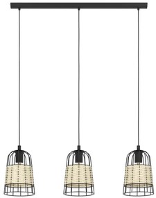 Eglo 43313 - Csillár zsinóron ANWICK 3xE27/40W/230V