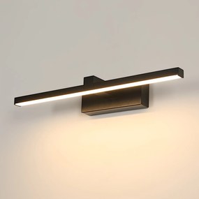 Kinkiet Tükör Fölé Szerelhető Led Lámpa Fürdőszobába, Fekete, 8W, 3000K