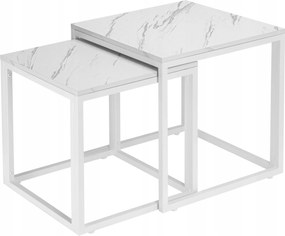 Dohányzóasztalok Fehér Praven Fehér Márvány