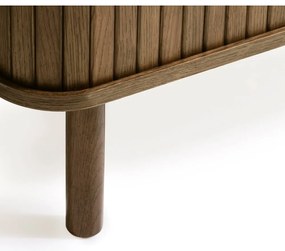 Barna TV-állvány tölgyfa dekorral 56x160 cm Cavo – Unique Furniture
