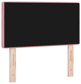 Fejtámla Kristálygombos Rózsaszín 80 cm Bársony