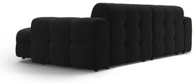 Fekete sarokkanapé (jobb oldali-heverő résszel) Kendal – Micadoni